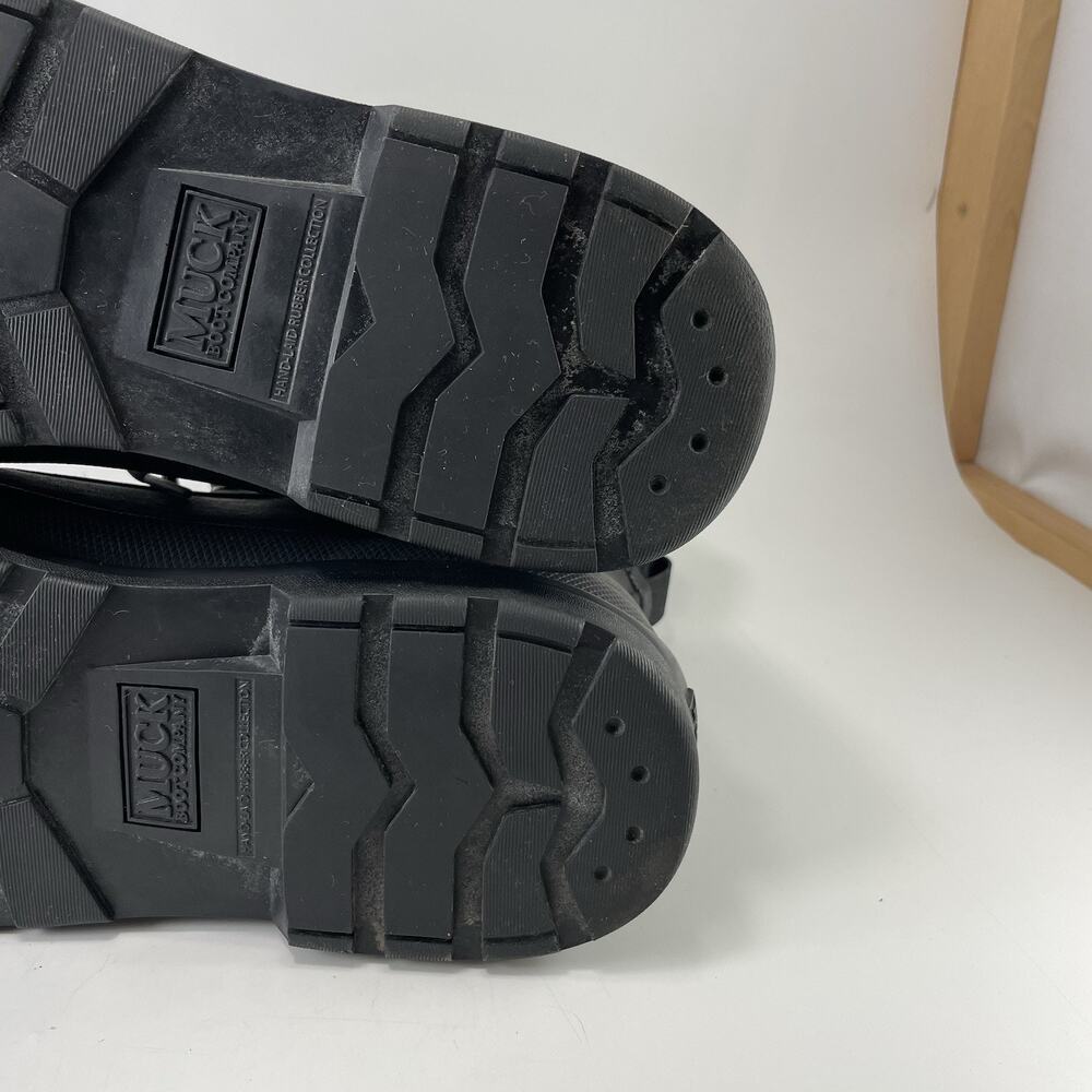 Muck Boots All Cast Lace Up Duck Boot Black Waterproof Neoprene Mens Size 11 - Picture 10 of 13